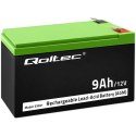 Akumulator żelowy AGM 12V 9Ah 135A (max) Qoltec