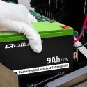 Akumulator żelowy AGM 12V 9Ah 135A (max) Qoltec