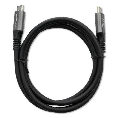 Kabel USB-C Qoltec PD 240W USB4 Thunderbolt 3/4 4K 40Gb/s 1m czarny
