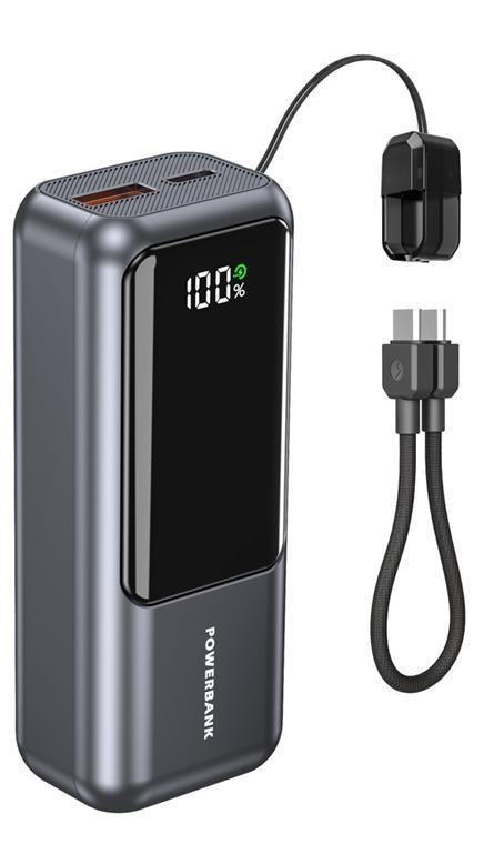 Power Bank Gembird PB10-PD20-LCD-02 10000 mAh QC3.0 PD 20W szary