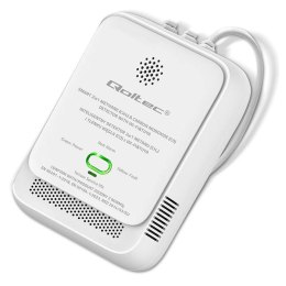 Czujnik 2w1 wycieku gazu ziemnego i czadu, tlenku węgla Qoltec